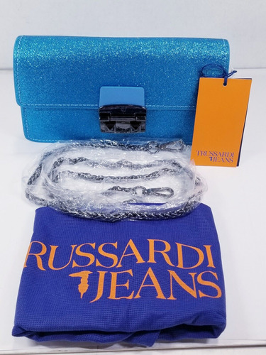 Trussardi Coriandolo Mini Bag - Blue Glitter Mme