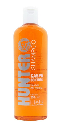 Imagen 3 de 4 de Han Hunter Shampoo Caspa Control Caída Cabello 350ml