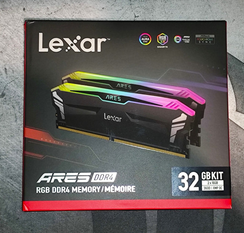 Memoria Ram Lexar  Ares Rgb Ddr4 32gb  (2 X 16 Gb)