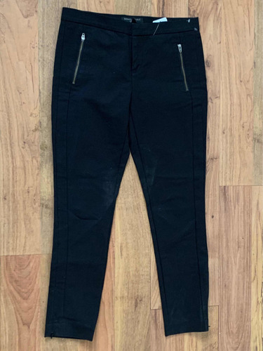 Hermoso Pantalón Banana Republic Elegante Negro Cierres!!