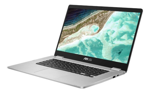 Imagen 2 de 7 de Laptop Asus Chromebook C523NA silver 15.6", Intel Celeron N3350 4GB de RAM 32GB SSD, Intel HD Graphics 500 60 Hz 1366x768px Google Chrome