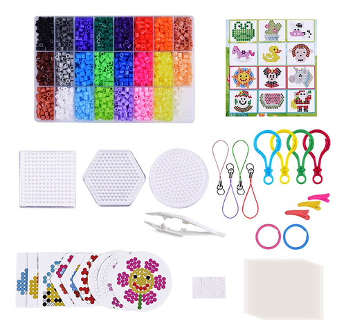 Pack Inicial Hama Beads / Artkal , 24 Colores 4300 Beads 5mm