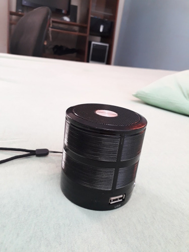 Mini Caixa Caixinha Som Portátil Bluetooth Mp3 Fm Sd Usb Hi