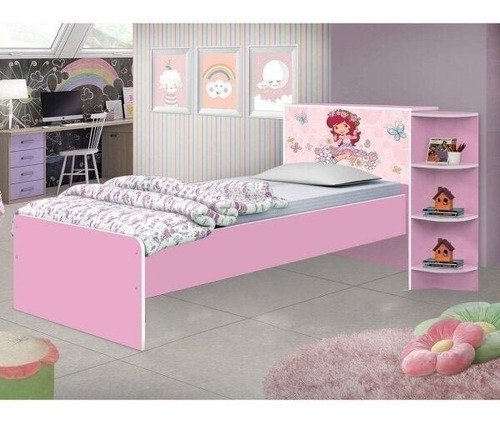 J&a Móveis cama Infantil liz moranguinho rosa