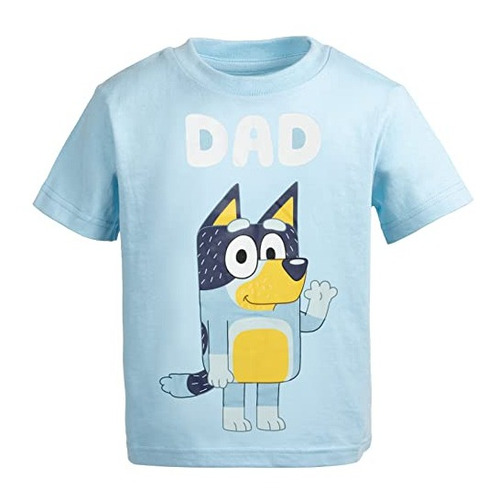 Camiseta Estampada Bluey Dad Bandit Small Para Hombre Adulto