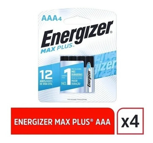 Pila Energizer Aaa Max Plus Alcalina Blisterx4 +duracion Stg