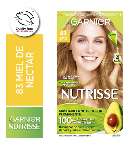  Kit Completo De Coloración Permanente Garnier Nutrisse 