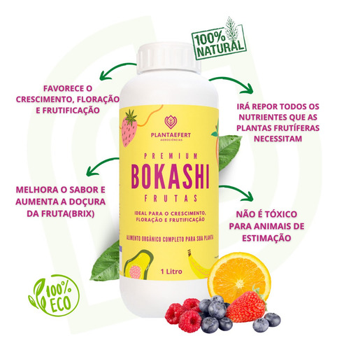 Adubo Npk Frutíferas Força Total Com Bokashi Frutas/raiz