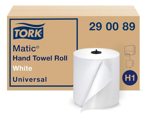 Rollo De Papel Tork Matic Blanco H1, Universal, 100% De 6 Un