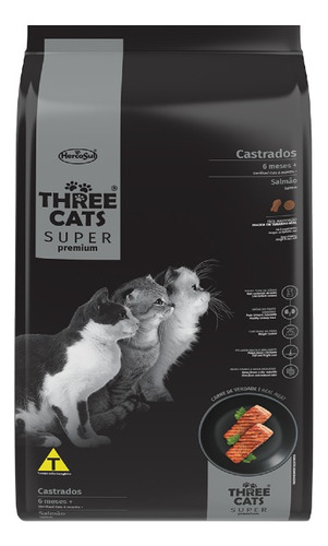 Threecats Super Premium Para Gatos Castrados 15kg + Regalo!