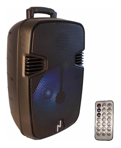 Imagen 1 de 7 de Parlante Portatil Noga 1500w Bt 12 Led Fm Radio Karaoke