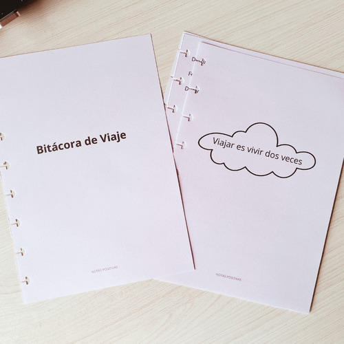 Bitácora De Viaje | Cuaderno Inteligente | A5 | 80hojas Varios Viaje 2025
