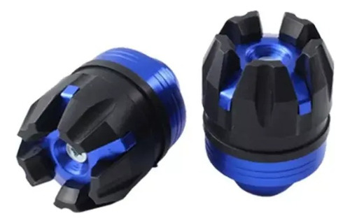 Slider Para Eje De Rueda Moto Universales Azules 