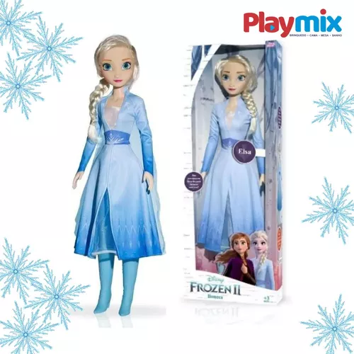 Boneca Infantil Frozen Articulada Gigante 80cm Disney