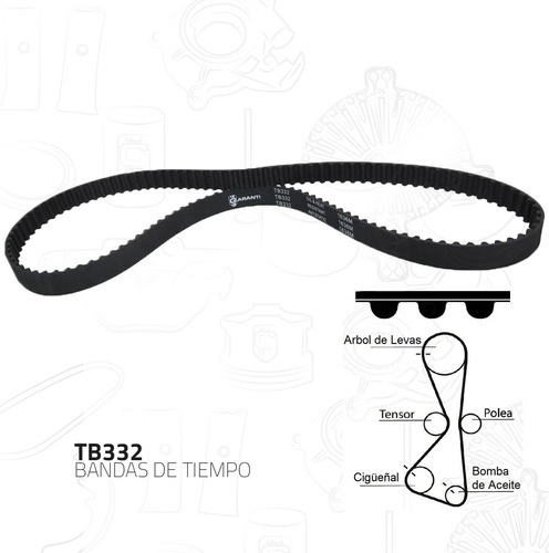 Banda Distribucion Tiempo Mitsubishi Eclipse 2.4l 2006-2007