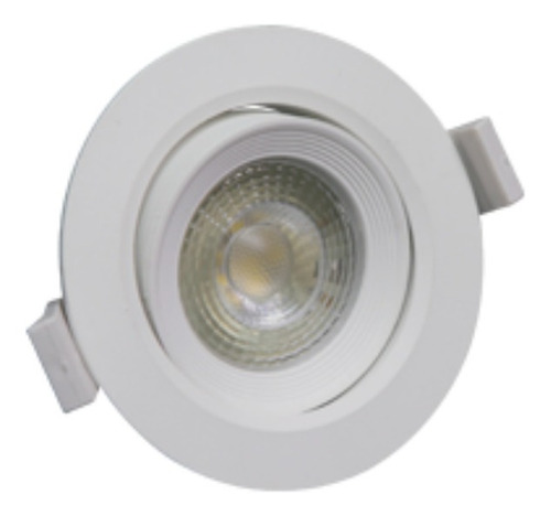 Imagen 2 de 3 de Spot Led 7w Gu5.3 3000k Ojo De Buey Redondo Dirigible Lucern