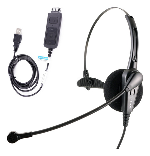 Auricular Usb Ordenador Rentabl Duradero Para Voip Softphone