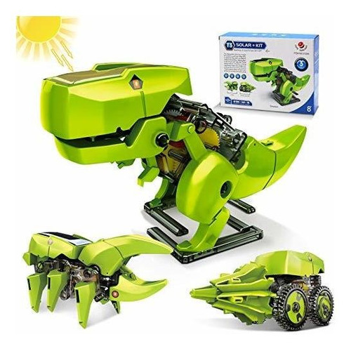 Vehiculo De Energia Solar Hot Bee Solar Robot Kit 3 En 1 Pro