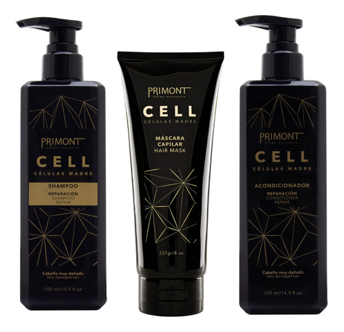 Primont Cell Shampoo + Acondicionador + Mascara