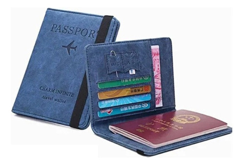 Portatarjetas Rfid Pasaporte Estuche Para Billetera