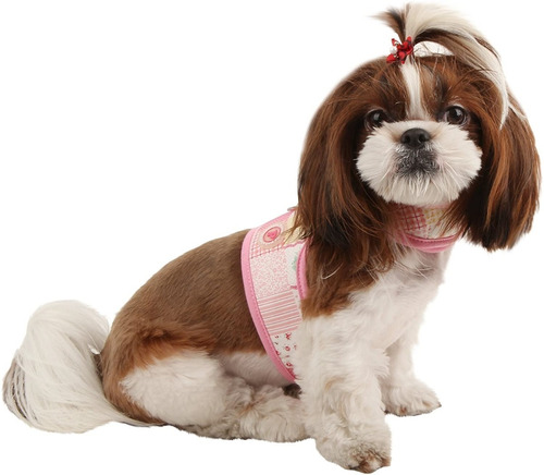 Puppia Arnés Chaqueta Fantasía En Rosa Forrado Espectacular