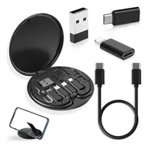Comprar Kit de adaptador USB C a Lightning, convertidor de funda de cable de carga múltiple USB C a tipo C\u002Fdispositivo iOS\u002FMicro adaptador de datos de viaje que contiene almacenamiento de tarjetas,