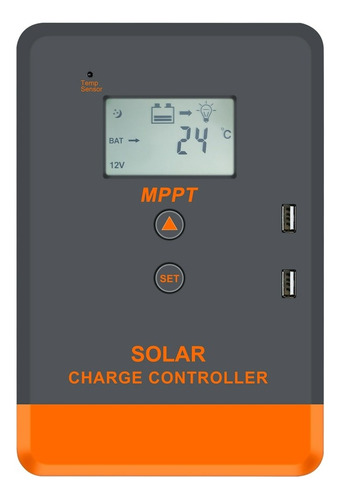 Controlador De Carga Solar Powmr 30a 12v/24v Mppt Off-grid