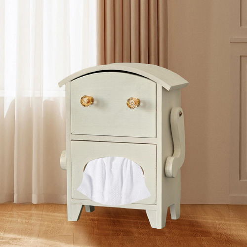 Mini Armario De Almacenamiento Con Forma De Robot, Blanco