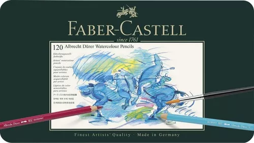 Lápices acuarelables Faber-Castell Albrecht Dürer estuche de metal x120