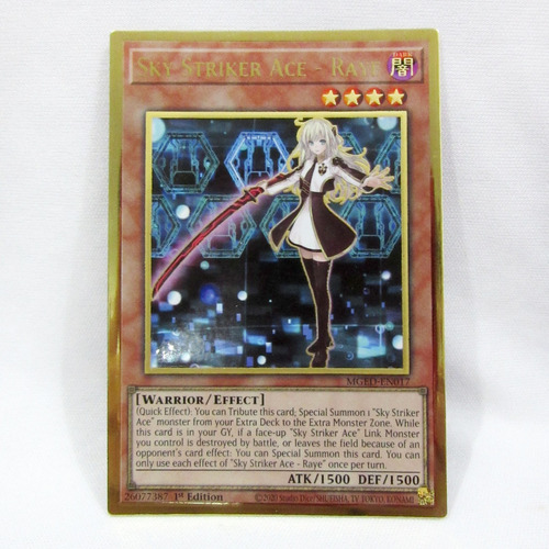 Carta Original Anime Yugioh Sky Striker Ace-raye Rara Dorada