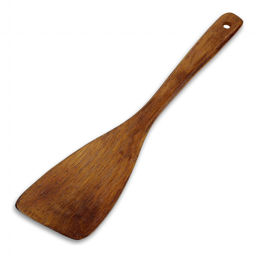 Espátula Plana De Madera Para Wok Antiadherente