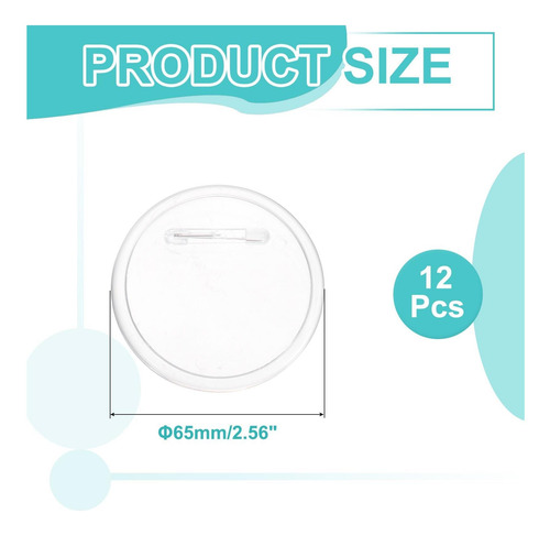 Meccanixity 12pcs Botones En Blanco Button Button Maker 256