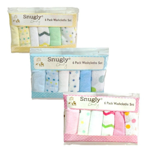 Imagen 1 de 1 de Set 6 Babitas Estampadas