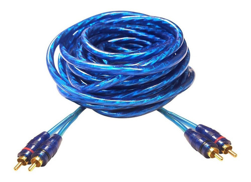 Cable Rca Potencia 5 Metros Subwoofer Mallado Profesional 