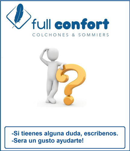 Colchon 2 Plazas Ortopedico Top Confort Espuma Altura 30 Cm