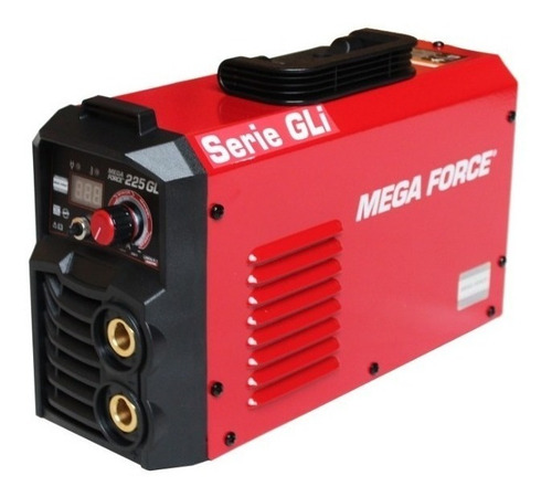 Soldadora inverter Lincoln Electric Mega Force 225 GLi rojo y negro 50Hz/60Hz 120V/230V