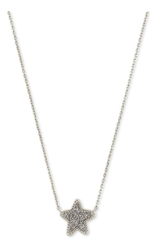 Kendra Scott Jae Star Collar Con Colgante De Plata En Drusy