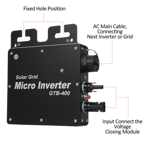 Inversor Micro Ac Power Tie Inversor Wifi 400w Automático