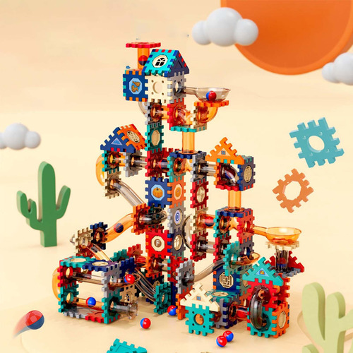 76x Juguetes De Pista De Carreras, Bloques De Construcción