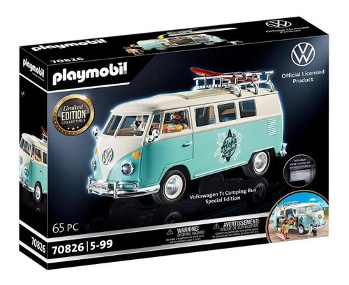 Playmobil Volkswagen Kombi Ediçao Especial Sunny 70826