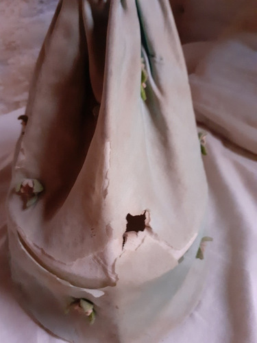 Muñeca De Porcelana Antigua Figurita De Vestir (Usado)