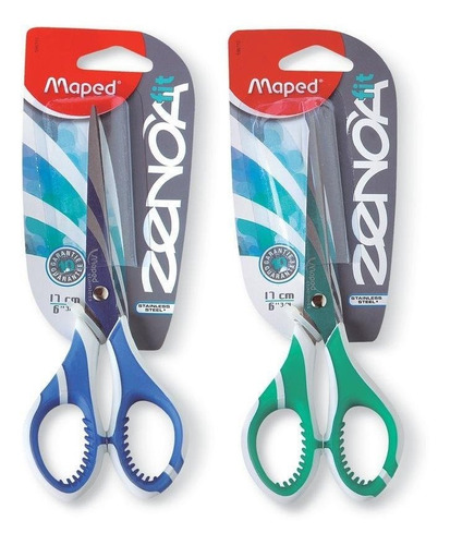 Imagen 1 de 3 de Tijera Maped 17 Cm Zenoa Grip Flaber