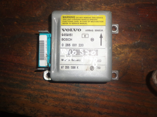 Vendo Sensor Airbag De Volvo S70, Año 1998, # 0 285 001 220