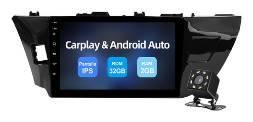 Estéreo 2+32g Para Toyota Corolla 2014-2016 Carplay Gps Ips