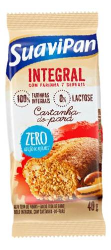 Bolinho Nutritivo Integral Castanha Do Pará 40g - Suavipan