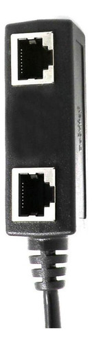 I Macho Para 2 Fêmea Lan Ethernet Cabo Adaptador Acoplador