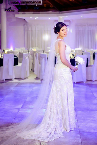 Vestido De Novia Simil Rosa Clara.