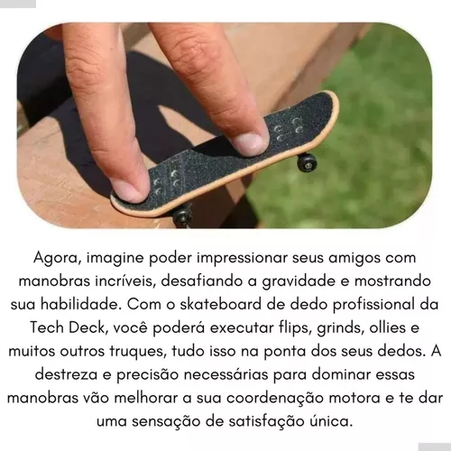 Skate De Dedo Profissional Tech Deck + Adesivos