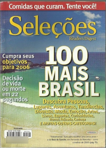 748 Rvt- Revista 2006- Seleções- Janeiro- 100 Mais Brasil