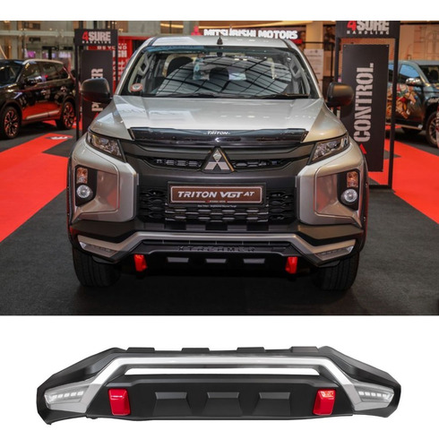 Defensa Frontal Bumper L200 2019 2020 2021 2022 Con Leds